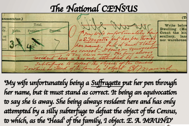 humour slide33 census suffragette