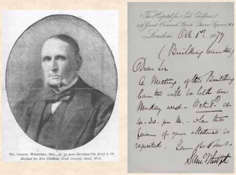 211018 memorabilia of Samuel Whitford Sr Gt Ormond St