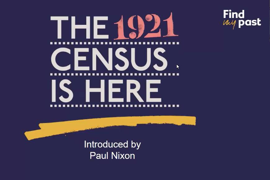 The 1921 Census is here