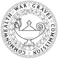 Commonwealth War Graves Commission logo (which is a flaming oil lamp)